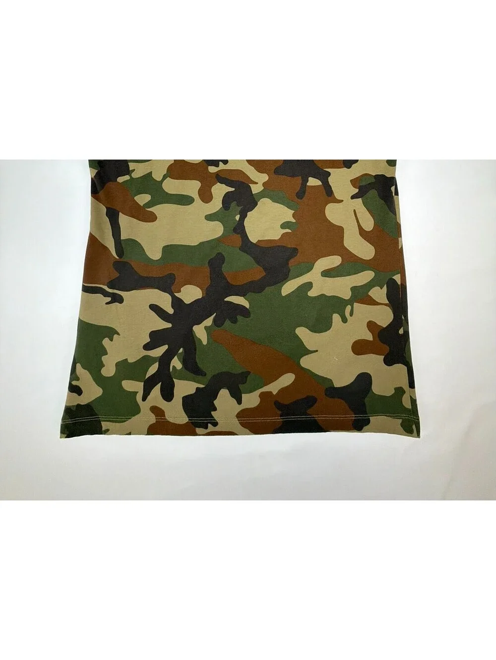 True Religion Men's T Shirt Short Sleeve Camouflage Crew Neck Size M Green